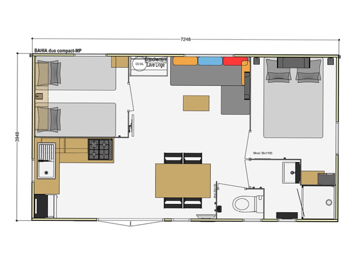 Mobil-home 4 personnes