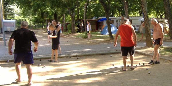 French bowls (pétanque) court